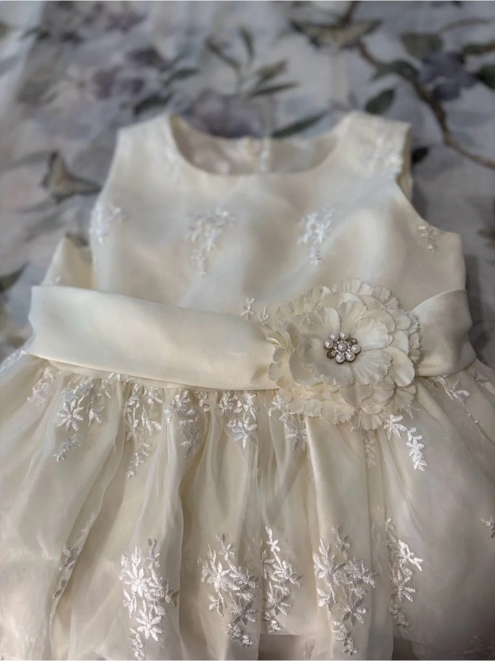 American Princess Girls Dress White/Cream Color